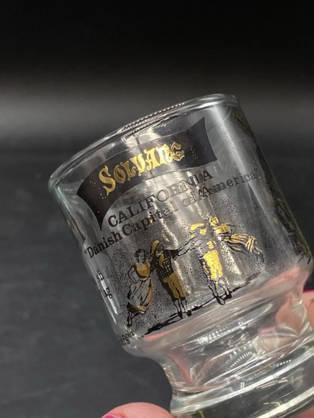 Solvang California State Landmark Windmill Shot Glass Danish Capitol of America